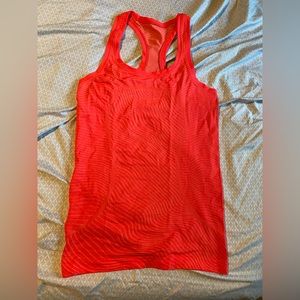 VGUC lululemon swiftly tank in flare Seawheeze edition